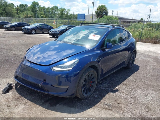 2021 Tesla Model Y Long Range Dual Motor All-wheel Drive მანქანა იყიდება აუქციონზე, vin: 5YJYGDEE8MF080486, აუქციონის ნომერი: 45515953