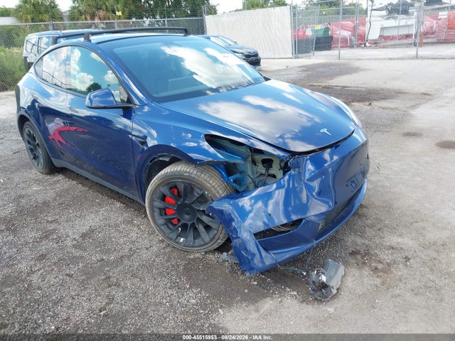 2021 Tesla Model Y Long Range Dual Motor All-wheel Drive მანქანა იყიდება აუქციონზე, vin: 5YJYGDEE8MF080486, აუქციონის ნომერი: 45515953