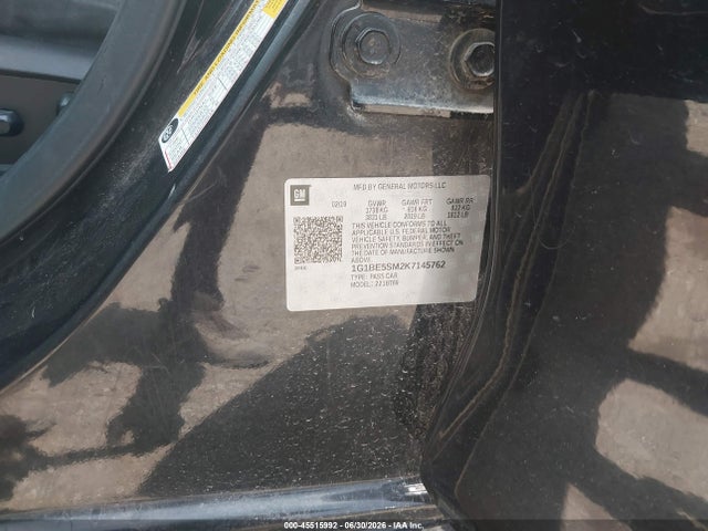 Продаж на аукціоні авто 2019 Chevrolet Cruze Lt, vin: 1G1BE5SM2K7145762, номер лоту: 45515992