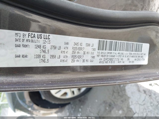 45515996 :رقم المزاد ، 3C4PDCAB9GT171718 vin ، 2016 Dodge Journey Se مزاد بيع
