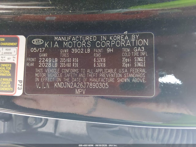 KNDJN2A26J7890305 KIA Soul