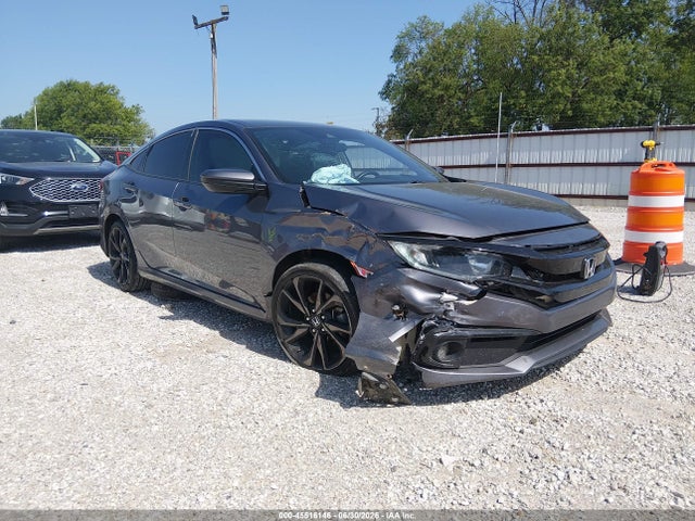 45516146 :رقم المزاد ، 19XFC2E84KE001125 vin ، 2019 Honda Civic Sport مزاد بيع