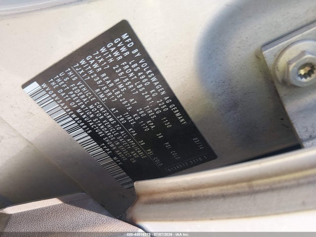 WVGBV3AX9EW606615 Volkswagen TIGUAN SE