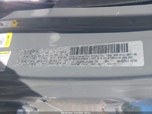 1C4HJXEN4JW312432 Jeep Wrangler Unlimited Sahara 4x4