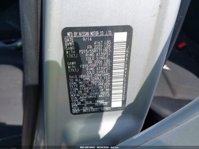 JN8AF5MVXET483710 Nissan JUKE S