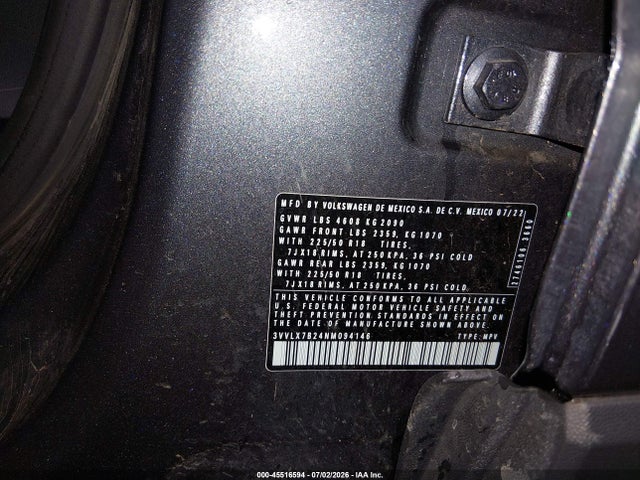 3VVLX7B24NM094146 Volkswagen Taos 1.5t Se