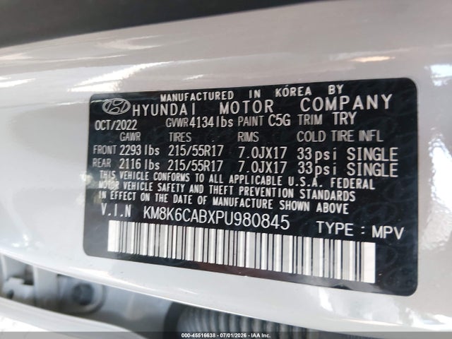Hyundai Kona Sel 2023 KM8K6CABXPU980845 Image 9