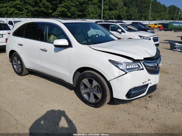 45516673 :رقم المزاد ، 5FRYD3H21GB011064 vin ، 2016 Acura Mdx Acurawatch Plus Package مزاد بيع