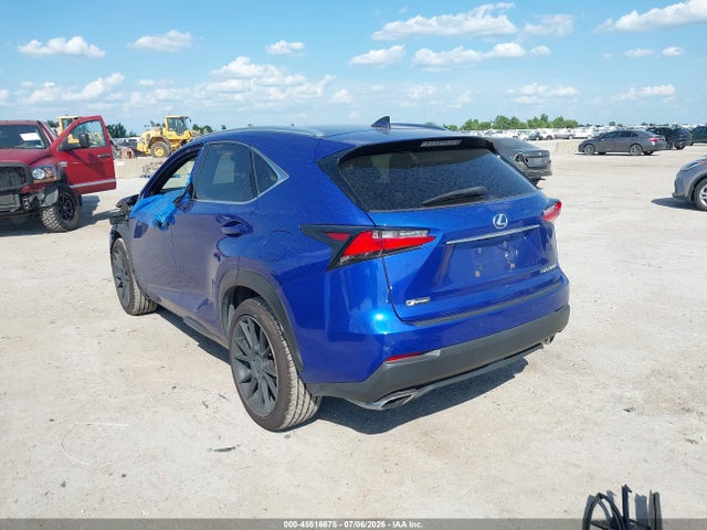 Aukcja sprzedaży 2015 Lexus Nx 200t F Sport, vin: JTJYARBZ8F2007790, numer aukcji: 45516675