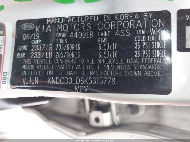 KIA Niro Plug-in Hybrid Ex 2019 KNDCD3LD6K5315778 Image 9