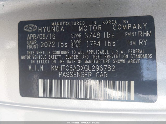 Hyundai Veloster 2016 KMHTC6ADXGU296782 Image 9