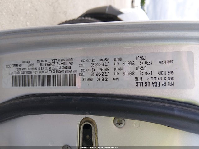 RAM 1500 Tradesman 2016 1C6RR7FG1GS395998 Image 9