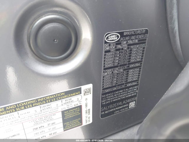 SALYB2EX4LA246068 Land Rover Range Rover Velar P250 S