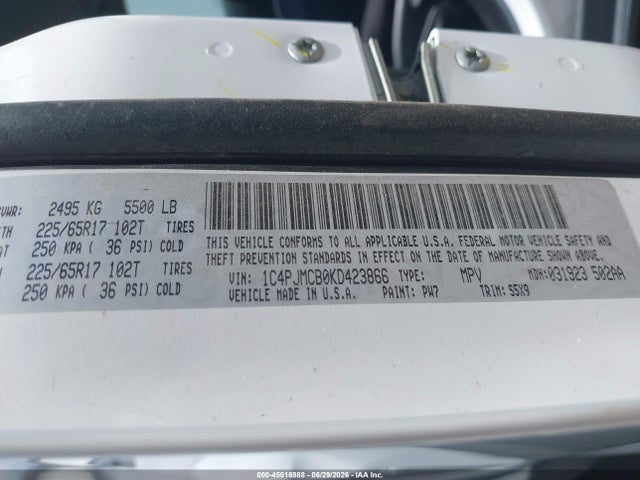 Jeep Cherokee Latitude 4x4 2019 1C4PJMCB0KD423866 Image 9