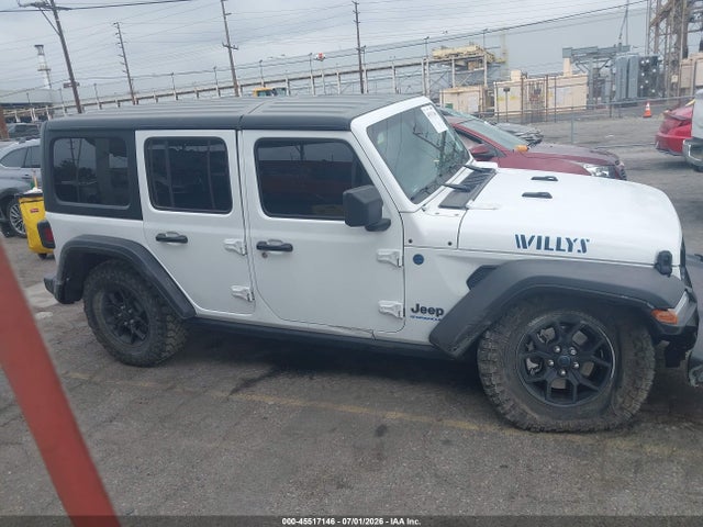 Продажа на аукционе авто 2025 Jeep Wrangler 4xe Willys 4xe, vin: 1C4RJXN63SW565188, номер лота: 45517146