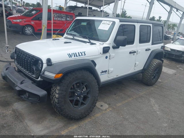 Продажа на аукционе авто 2025 Jeep Wrangler 4xe Willys 4xe, vin: 1C4RJXN63SW565188, номер лота: 45517146