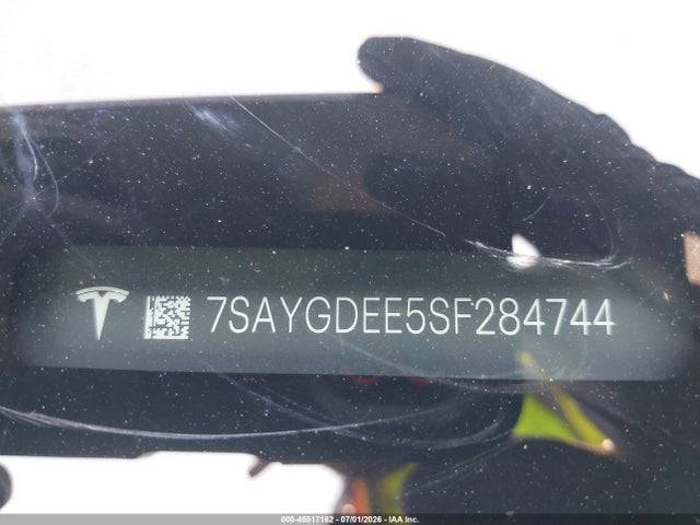 45517162 :رقم المزاد ، 7SAYGDEE5SF284744 vin ، 2025 Tesla Model Y Long Range Dual Motor All-wheel Drive مزاد بيع