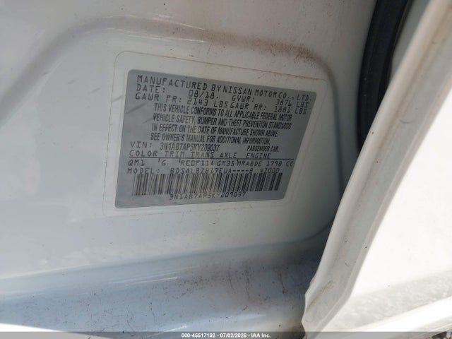 Nissan SENTRA S 2019 3N1AB7AP5KY209037 Image 9