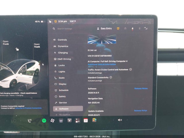 Продаж на аукціоні авто 2025 Tesla Model 3 Performance All-wheel Drive, vin: 5YJ3E1ET2SF984960, номер лоту: 45517283