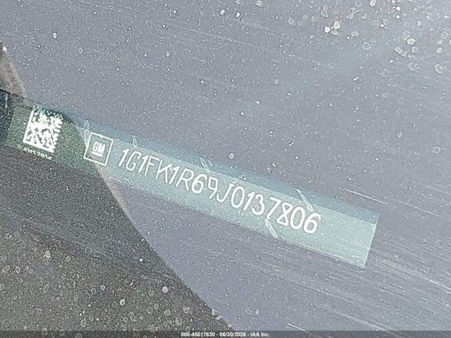 Auction sale of the 2018 Chevrolet Camaro Zl1, vin: 1G1FK1R69J0137806, lot number: 45517630