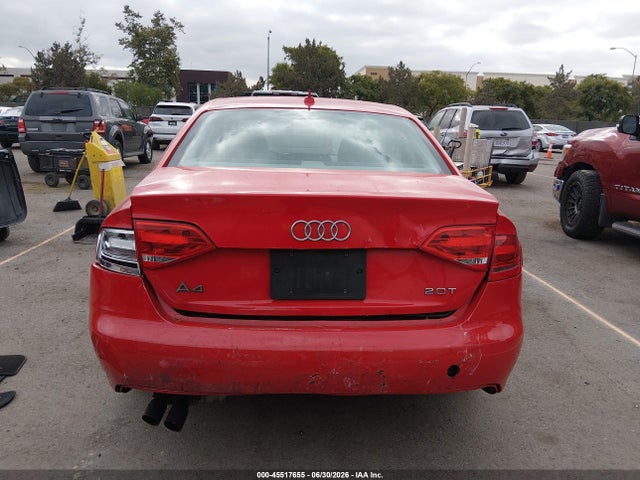 45517655 :رقم المزاد ، WAUAFAFL8AN049037 vin ، 2010 Audi A4 2.0t Premium مزاد بيع