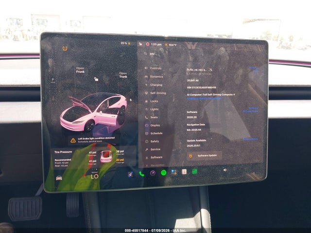Продажа на аукционе авто 2025 Tesla Model 3 Long Range Rear-wheel Drive/standard Rear-wheel Drive, vin: 5YJ3E1EA6SF986418, номер лота: 45517844