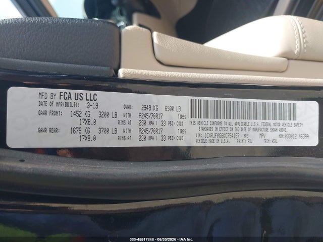 Jeep Grand Cherokee Laredo E 4x4 2019 1C4RJFAG6KC754167 Image 9