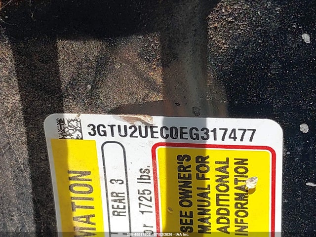 Aukcja sprzedaży 2014 Gmc Sierra 1500 Sle, vin: 3GTU2UEC0EG317477, numer aukcji: 45517905