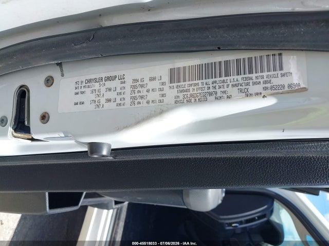 Aukcja sprzedaży 2014 Ram 1500 Tradesman, vin: 3C6JR6DG7EG278070, numer aukcji: 45518033