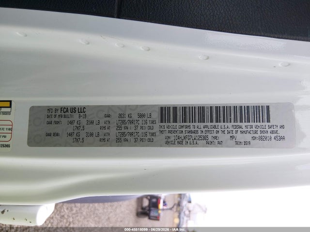 1C4HJXFG7LW125365 Jeep Wrangler Unlimited Rubicon 4x4