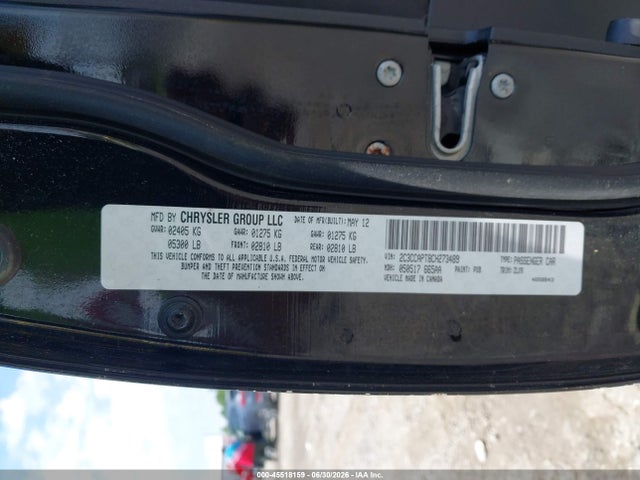Aukcja sprzedaży 2012 Chrysler 300c Luxury Series, vin: 2C3CCAPT8CH273489, numer aukcji: 45518159