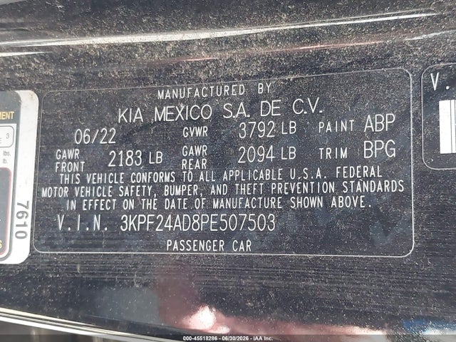 KIA Forte Lxs 2023 3KPF24AD8PE507503 Image 9