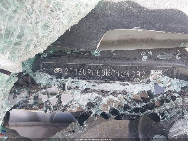 Aukcja sprzedaży 2019 Toyota Corolla Se, vin: 2T1BURHE9KC194392, numer aukcji: 45518319