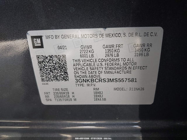 Chevrolet Blazer Fwd 2lt 2021 3GNKBCRS3MS557581 Image 9