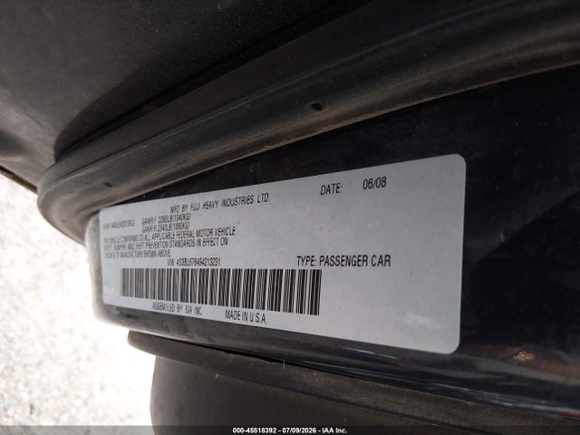 Продаж на аукціоні авто 2009 Subaru Legacy 2.5gt Limited, vin: 4S3BL676494213231, номер лоту: 45518392