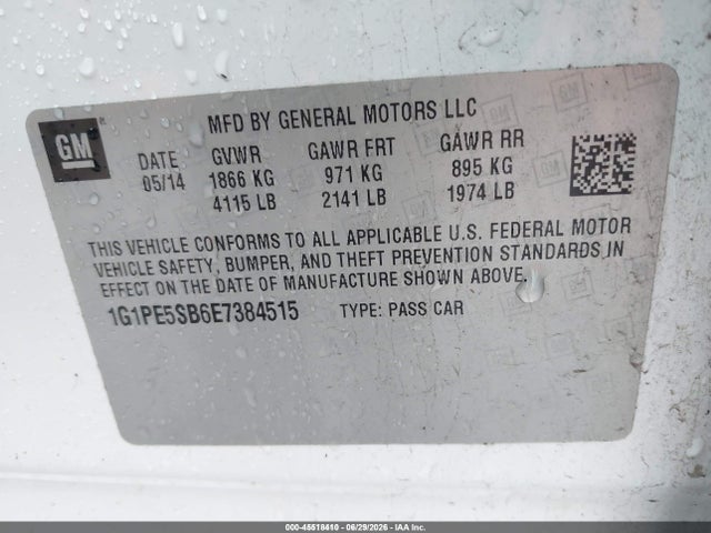 Chevrolet Cruze 2lt Auto 2014 1G1PE5SB6E7384515 Image 9