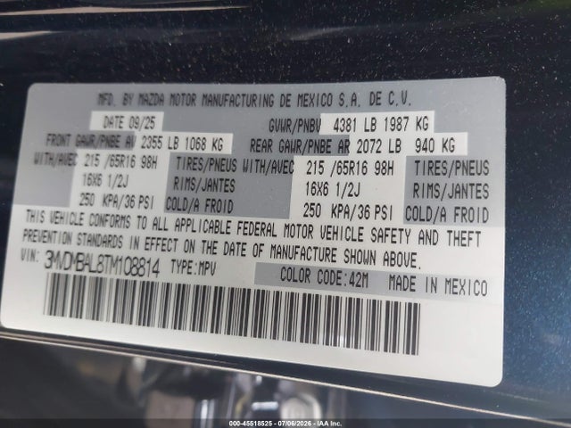Mazda Cx-30 2.5 S 2026 3MVDMBAL8TM108814 Image 9