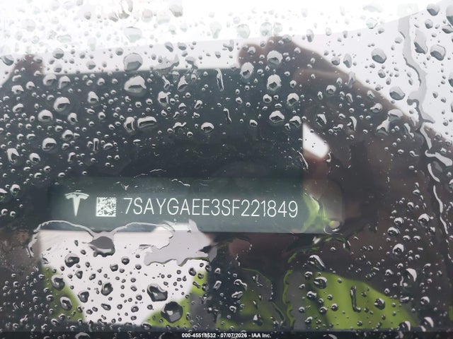 Aukcja sprzedaży 2025 Tesla Model Y Long Range Dual Motor All-wheel Drive, vin: 7SAYGAEE3SF221849, numer aukcji: 45518532