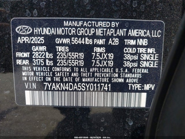 Hyundai Ioniq 5 Sel 2025 7YAKN4DA5SY011741 Image 9
