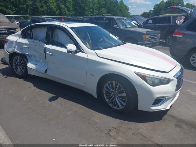 Продажа на аукционе авто 2018 Infiniti Q50 3.0t Luxe, vin: JN1EV7AP6JM350063, номер лота: 45518627