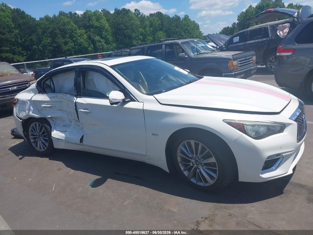2018 Infiniti Q50 3.0t Luxe მანქანა იყიდება აუქციონზე, vin: JN1EV7AP6JM350063, აუქციონის ნომერი: 45518627