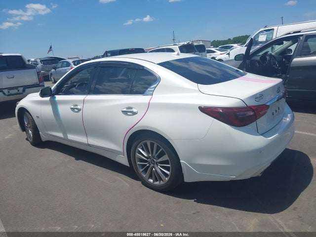 2018 Infiniti Q50 3.0t Luxe მანქანა იყიდება აუქციონზე, vin: JN1EV7AP6JM350063, აუქციონის ნომერი: 45518627