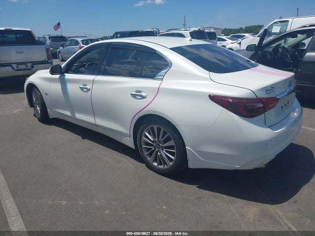 2018 Infiniti Q50 3.0t Luxe მანქანა იყიდება აუქციონზე, vin: JN1EV7AP6JM350063, აუქციონის ნომერი: 45518627