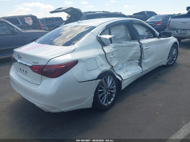 2018 Infiniti Q50 3.0t Luxe მანქანა იყიდება აუქციონზე, vin: JN1EV7AP6JM350063, აუქციონის ნომერი: 45518627