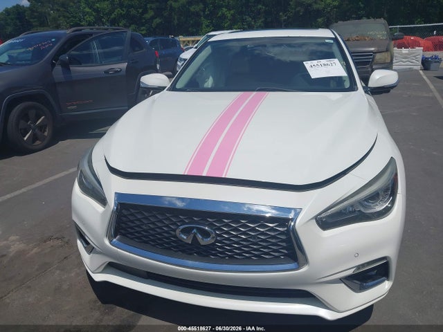 2018 Infiniti Q50 3.0t Luxe მანქანა იყიდება აუქციონზე, vin: JN1EV7AP6JM350063, აუქციონის ნომერი: 45518627
