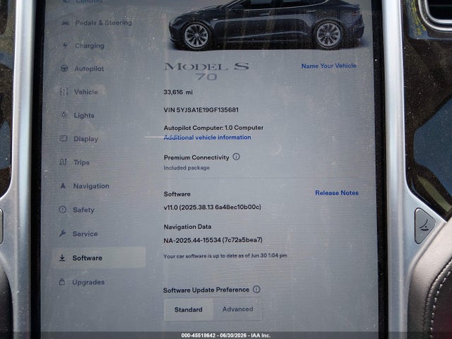 Tesla Model S 60/70/75/85 2016 5YJSA1E19GF135681 Image 19
