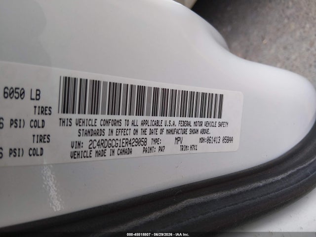 Dodge Grand Caravan Sxt 2014 2C4RDGCG1ER429058 Image 9
