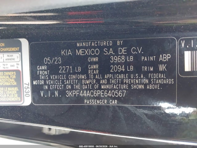 KIA FORTE GT 2023 3KPF44AC6PE640567 Image 9