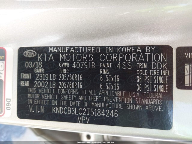KIA NIRO FE 2018 KNDCB3LC2J5184246 Image 9