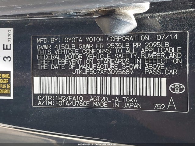 Scion TC 2015 JTKJF5C7XF3095689 Image 9